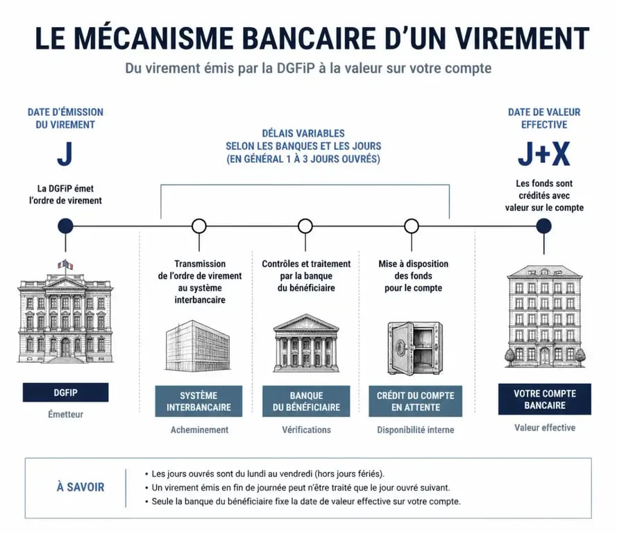 Fonctionnement de la date de valeur et date d'opération pour le paiement prof 2025
