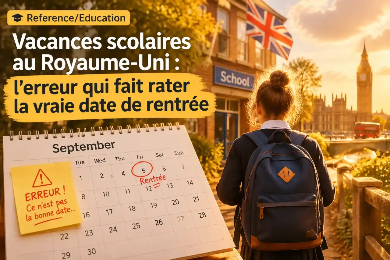 Vacances scolaires au Royaume-Uni : l’erreur qui fait rater la vraie date de rentrée